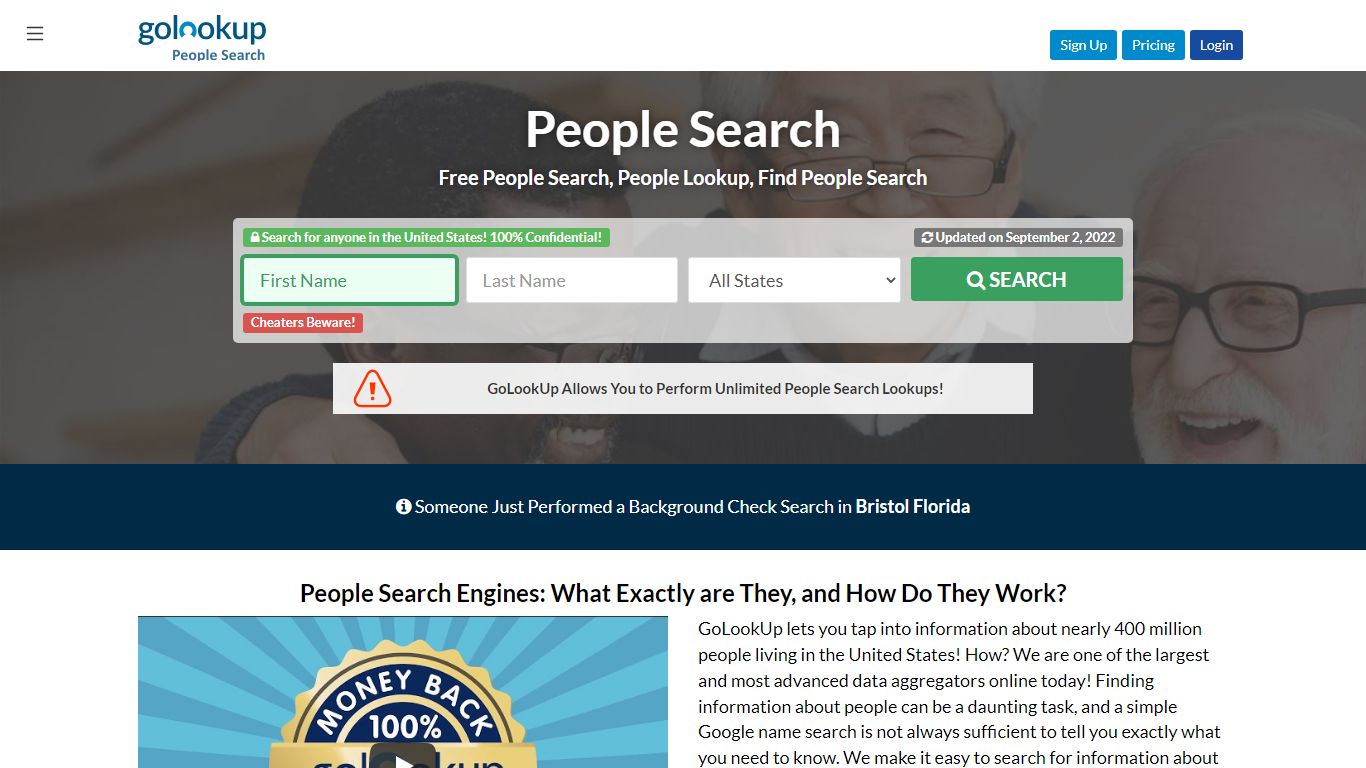 Free People Search | Person Lookup | People Finder | GoLookUp